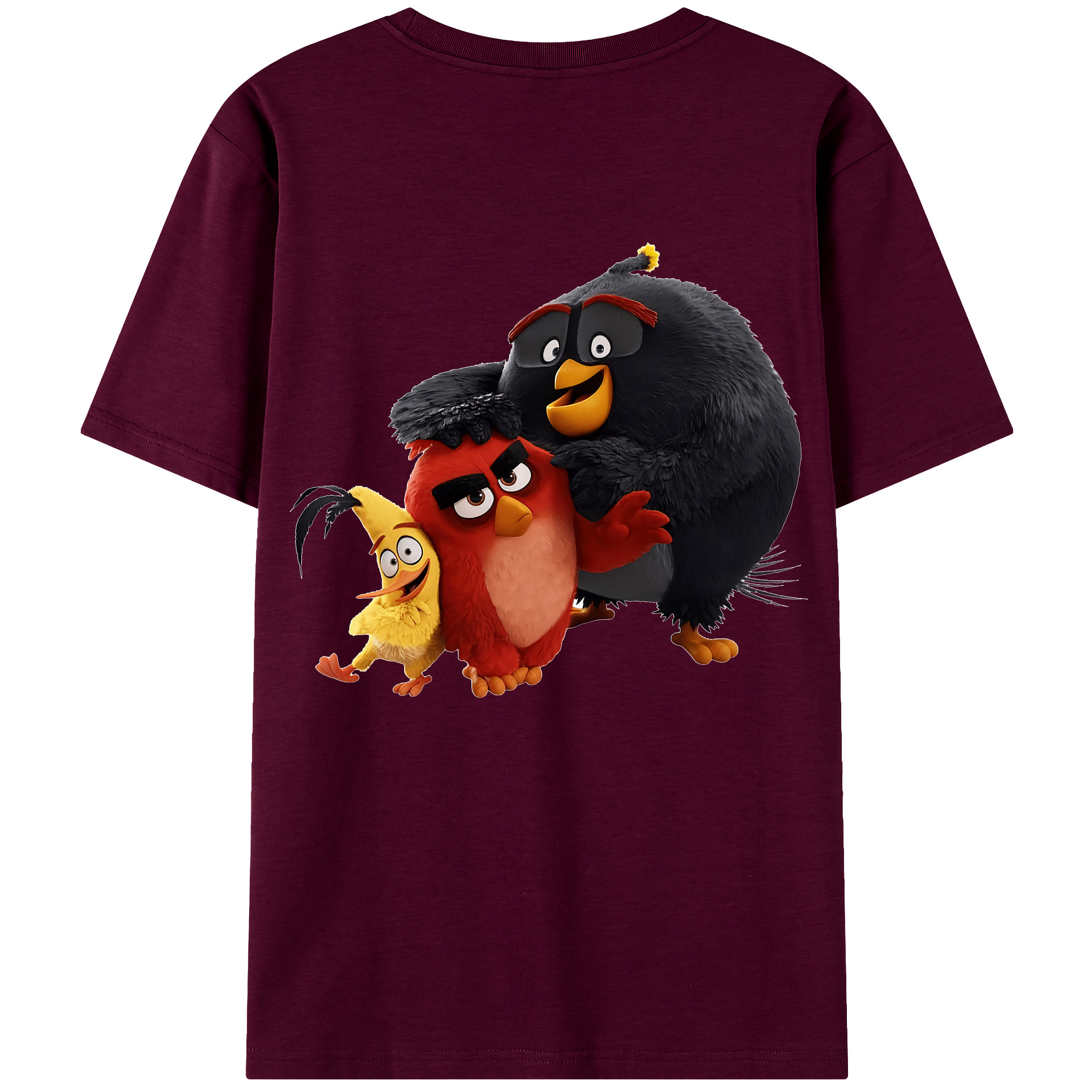 （画像用） Angry Birds アングリーバード レディース半袖Tシャツ(バックプリント)